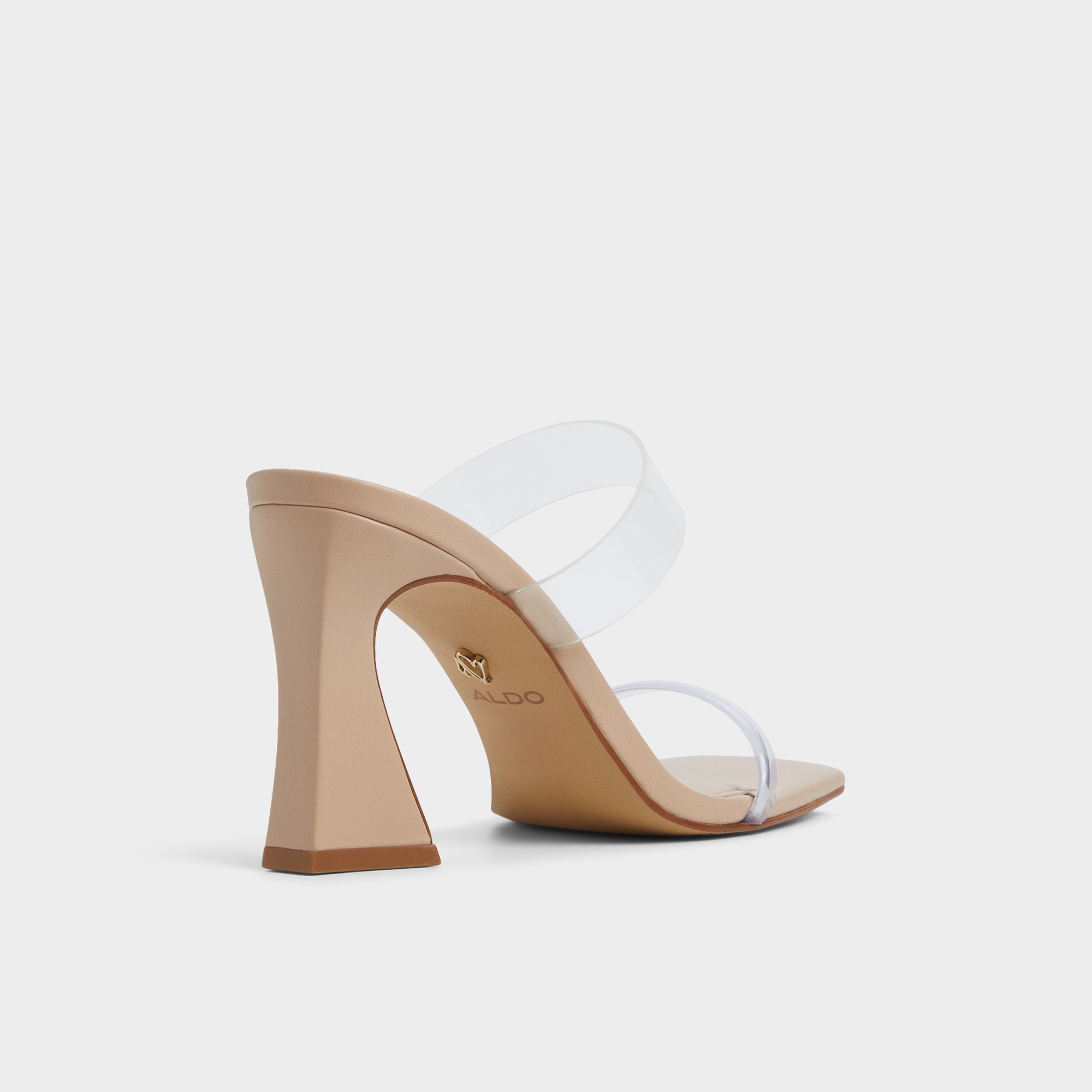 Aldo Calley Tan Women's Heeled mules - Heeled mule, Block heel