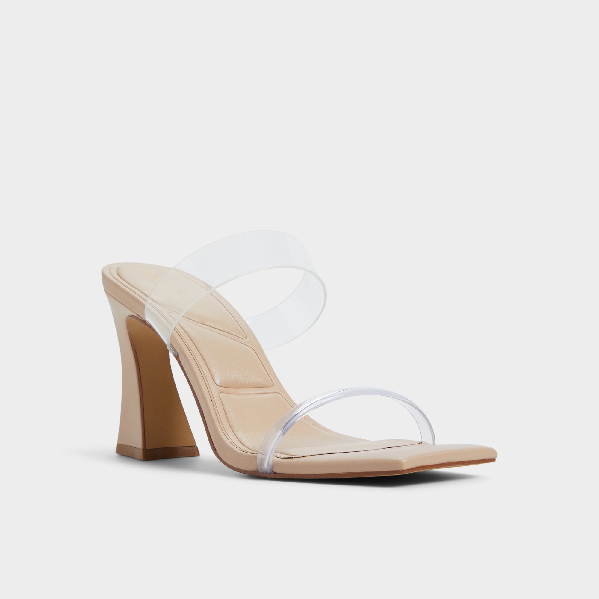 Aldo Calley Tan Women's Heeled mules - Heeled mule, Block heel