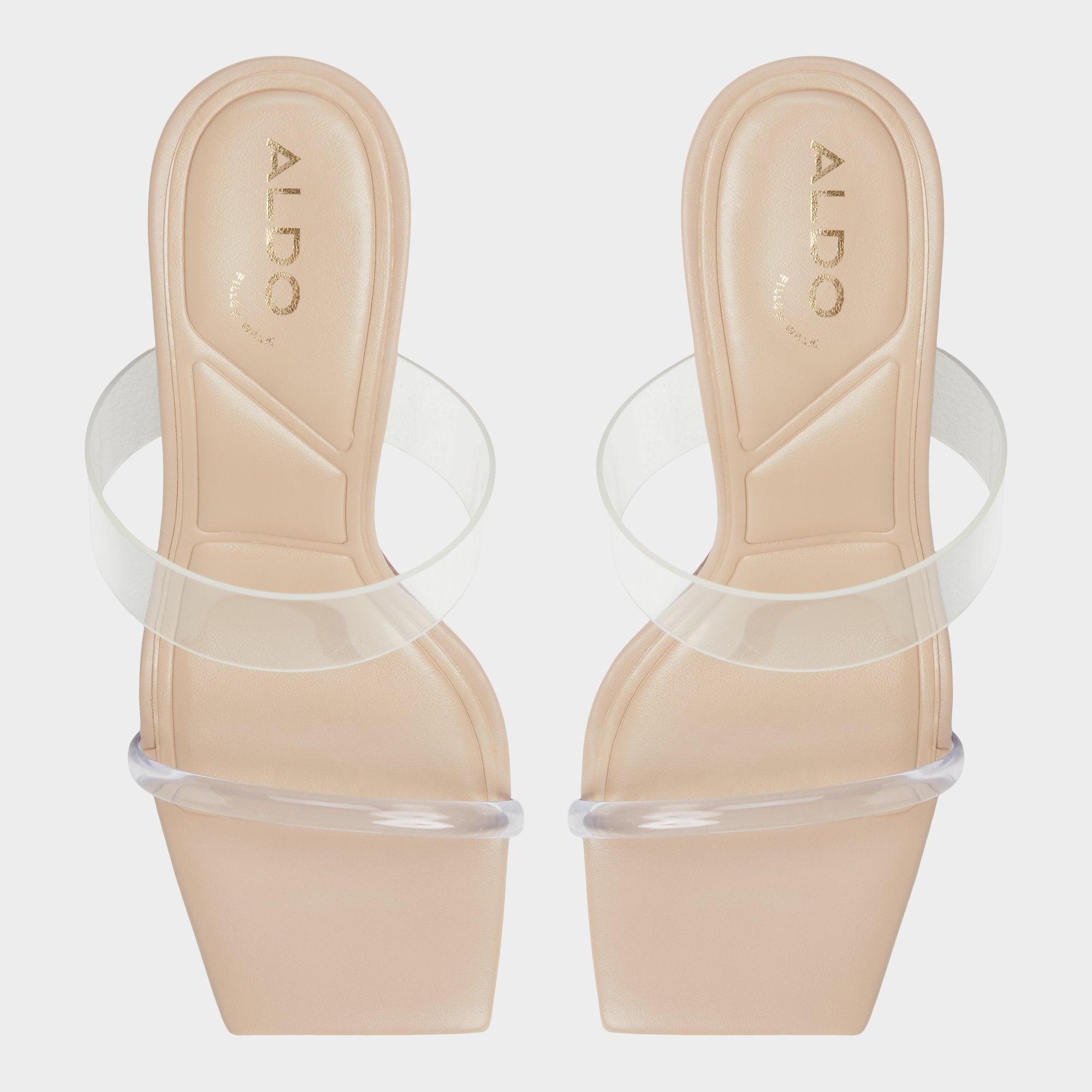 Aldo Calley Tan Women's Heeled mules - Heeled mule, Block heel