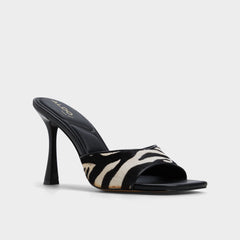 Aldo Evadalia White/Black Women's Heeled mules - Heeled mule