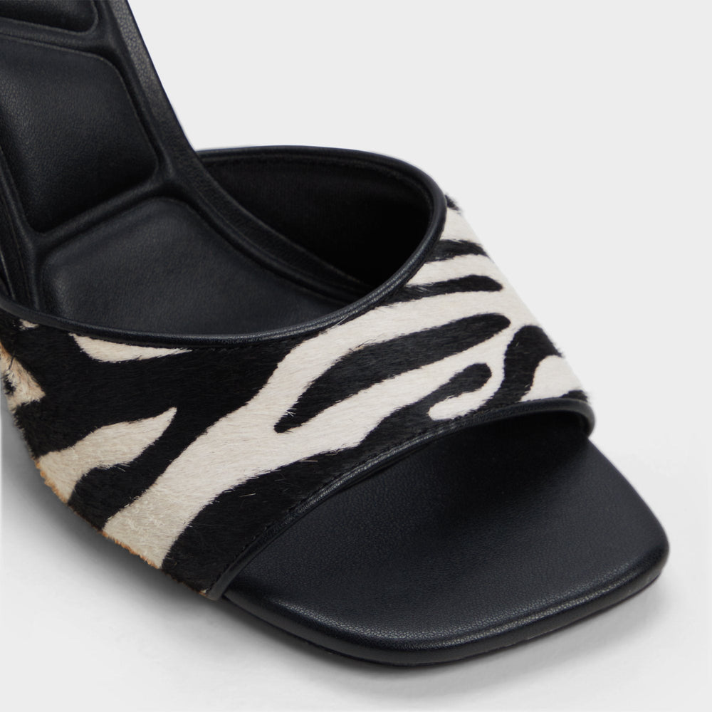 Aldo Evadalia White/Black Women's Heeled mules - Heeled mule