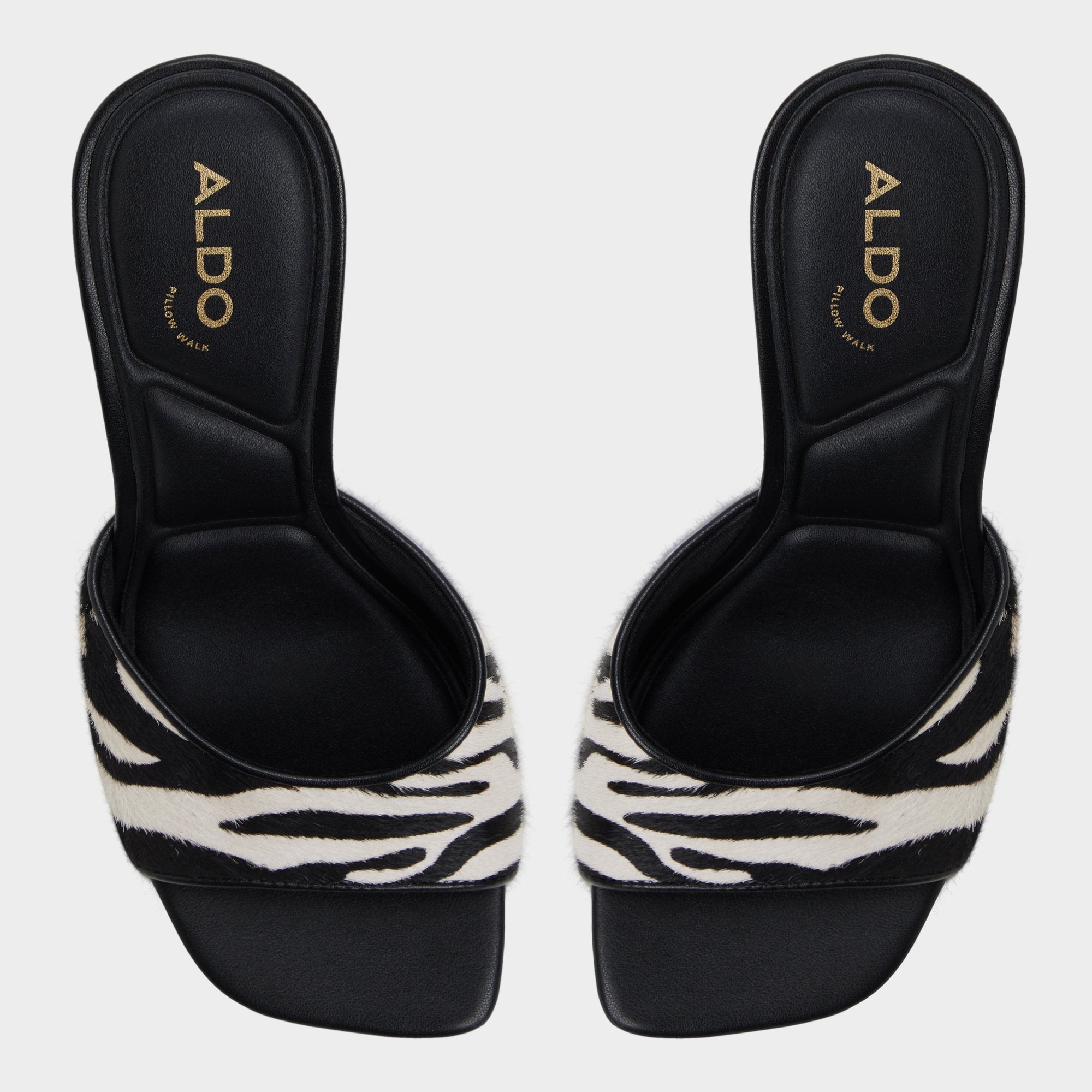 Aldo Evadalia White/Black Women's Heeled mules - Heeled mule