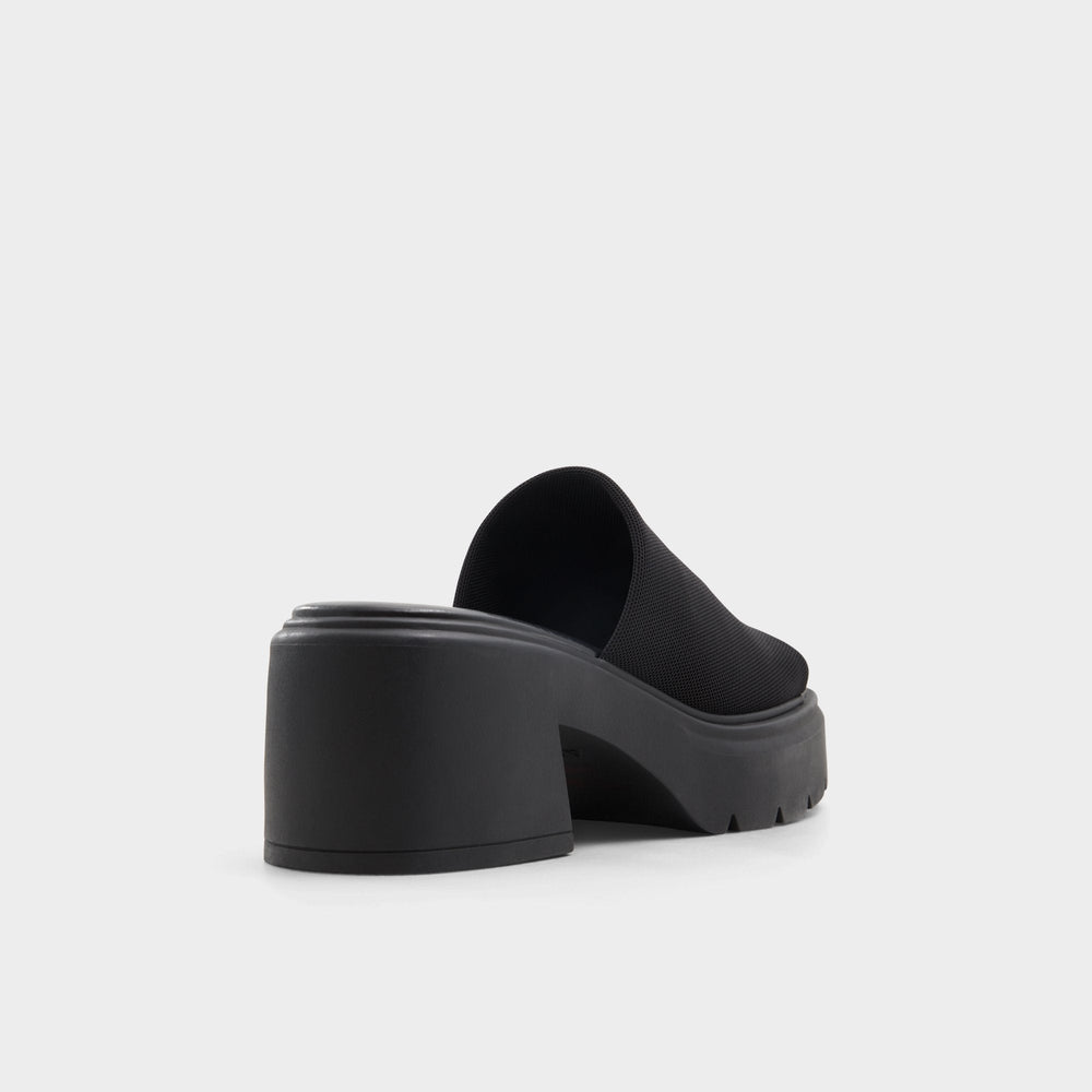 Aldo Harrietta Black Women's Wedges - Heeled mule, Block heel