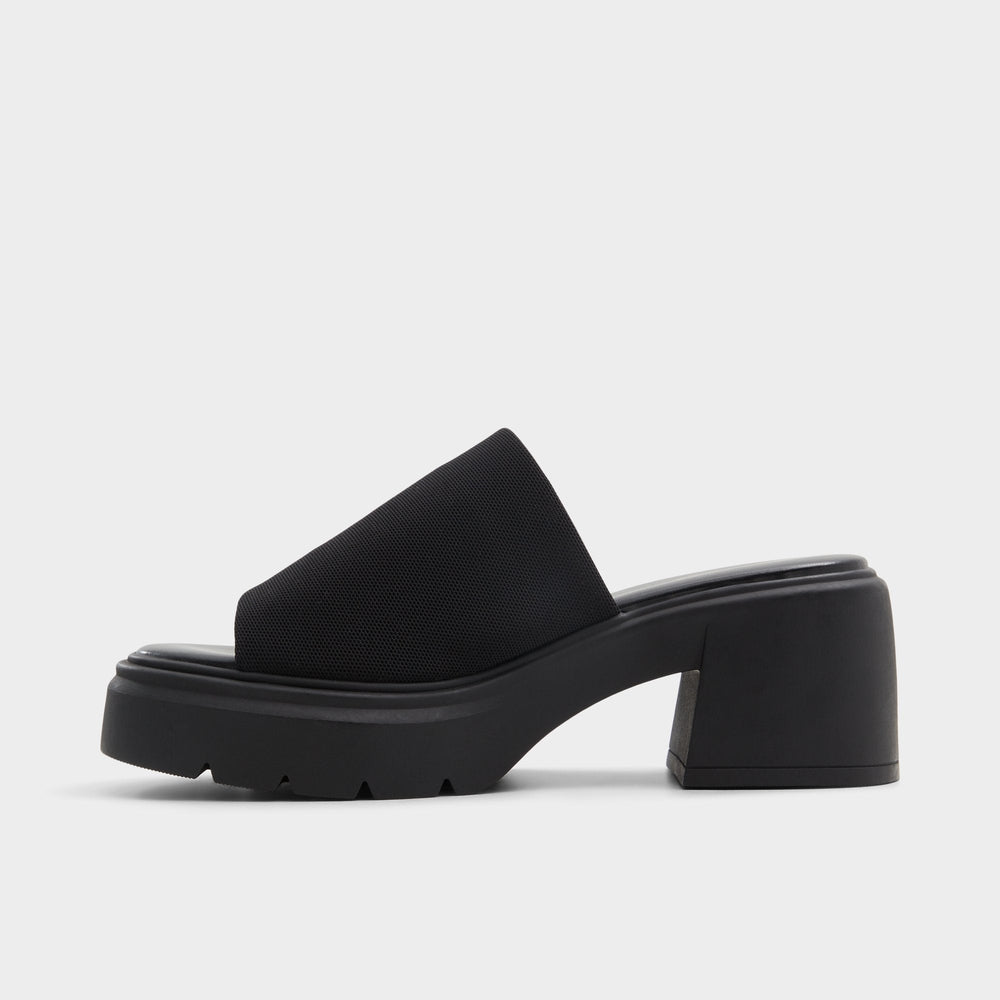 Aldo Harrietta Black Women's Wedges - Heeled mule, Block heel