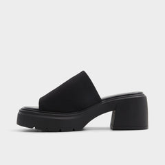 Aldo Harrietta Black Women's Wedges - Heeled mule, Block heel