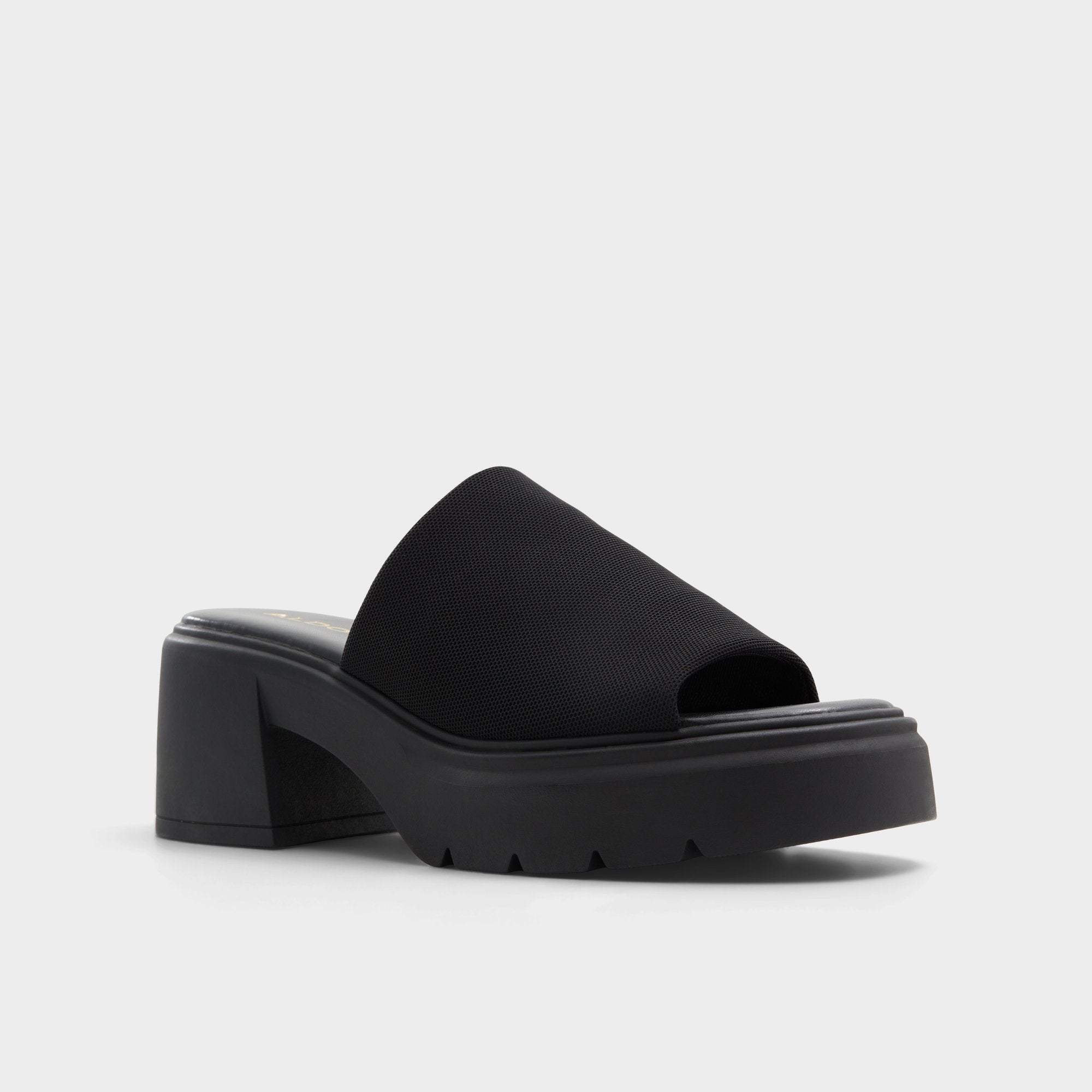 Aldo Harrietta Black Women's Wedges - Heeled mule, Block heel