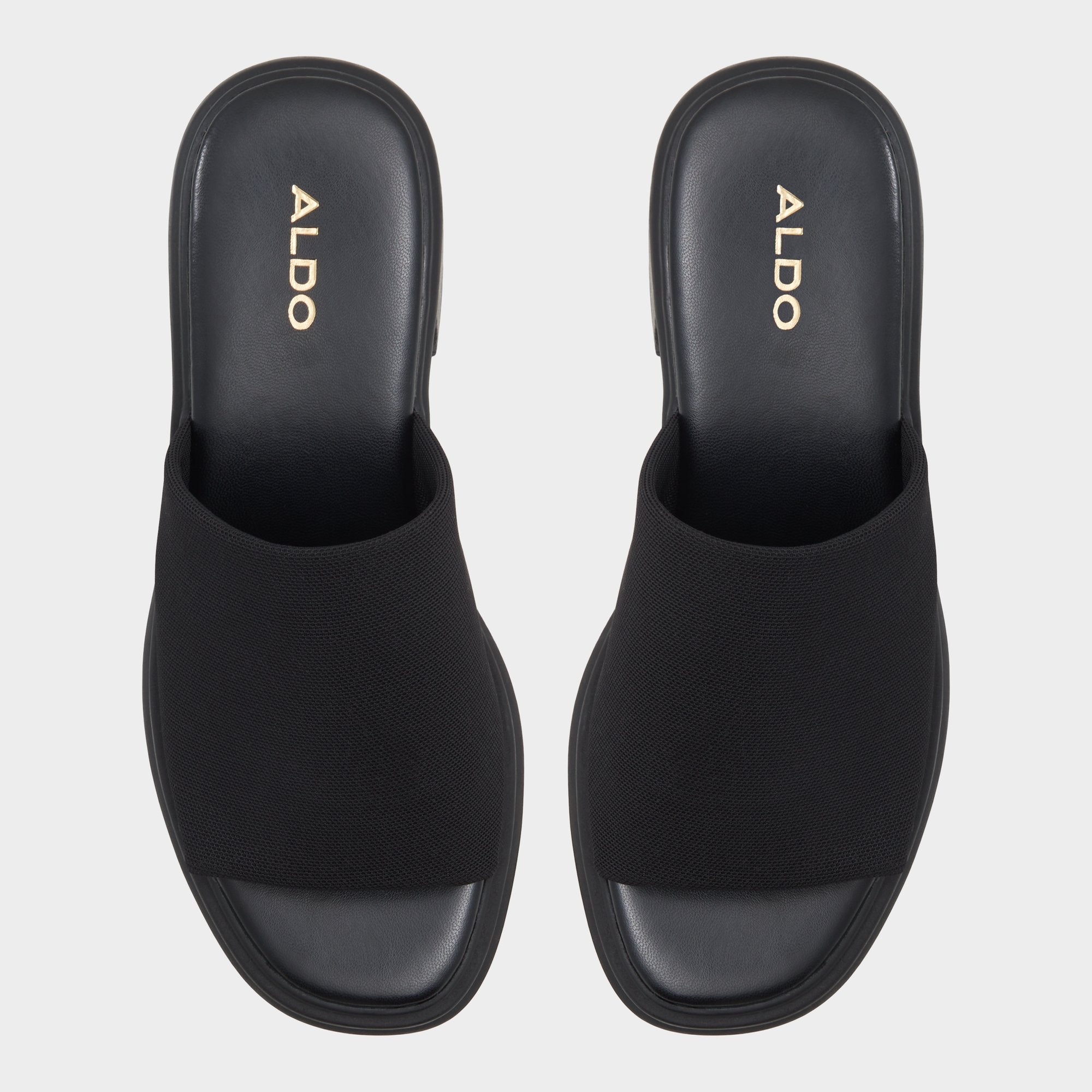 Aldo Harrietta Black Women's Wedges - Heeled mule, Block heel