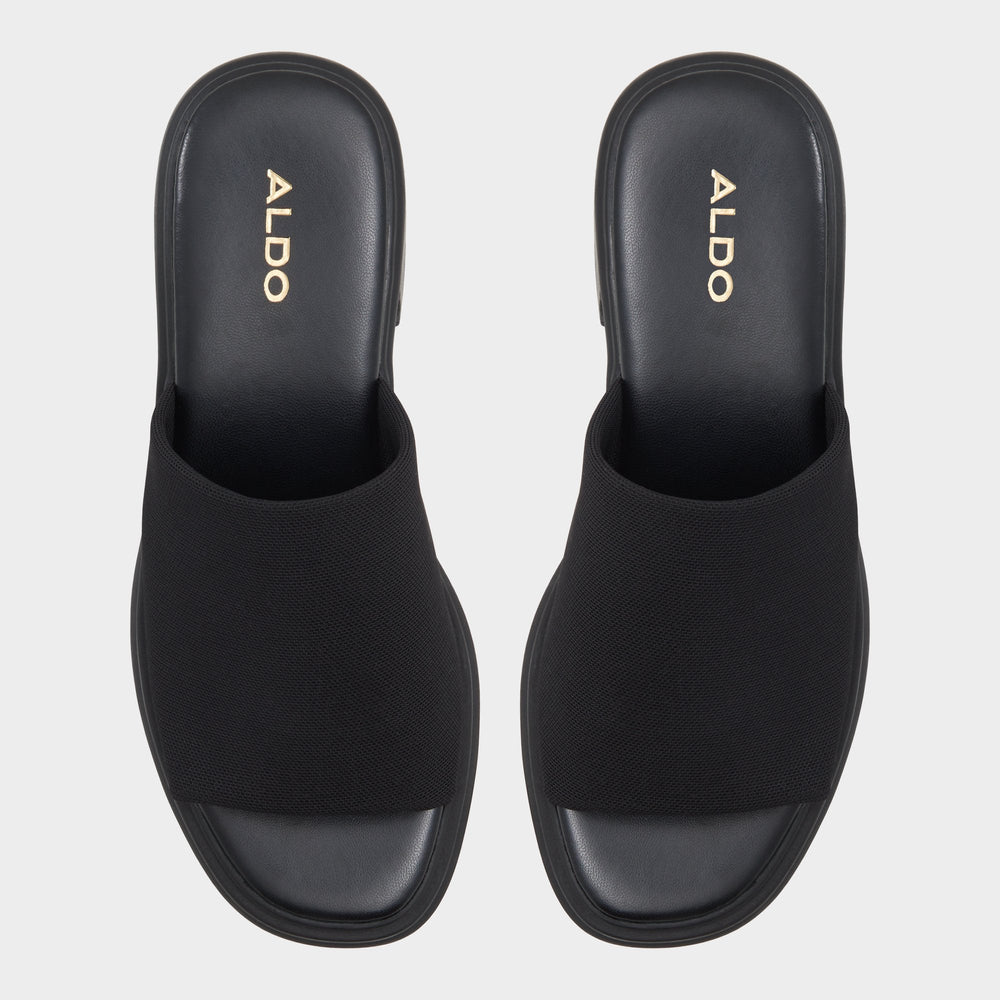 Aldo Harrietta Black Women's Wedges - Heeled mule, Block heel
