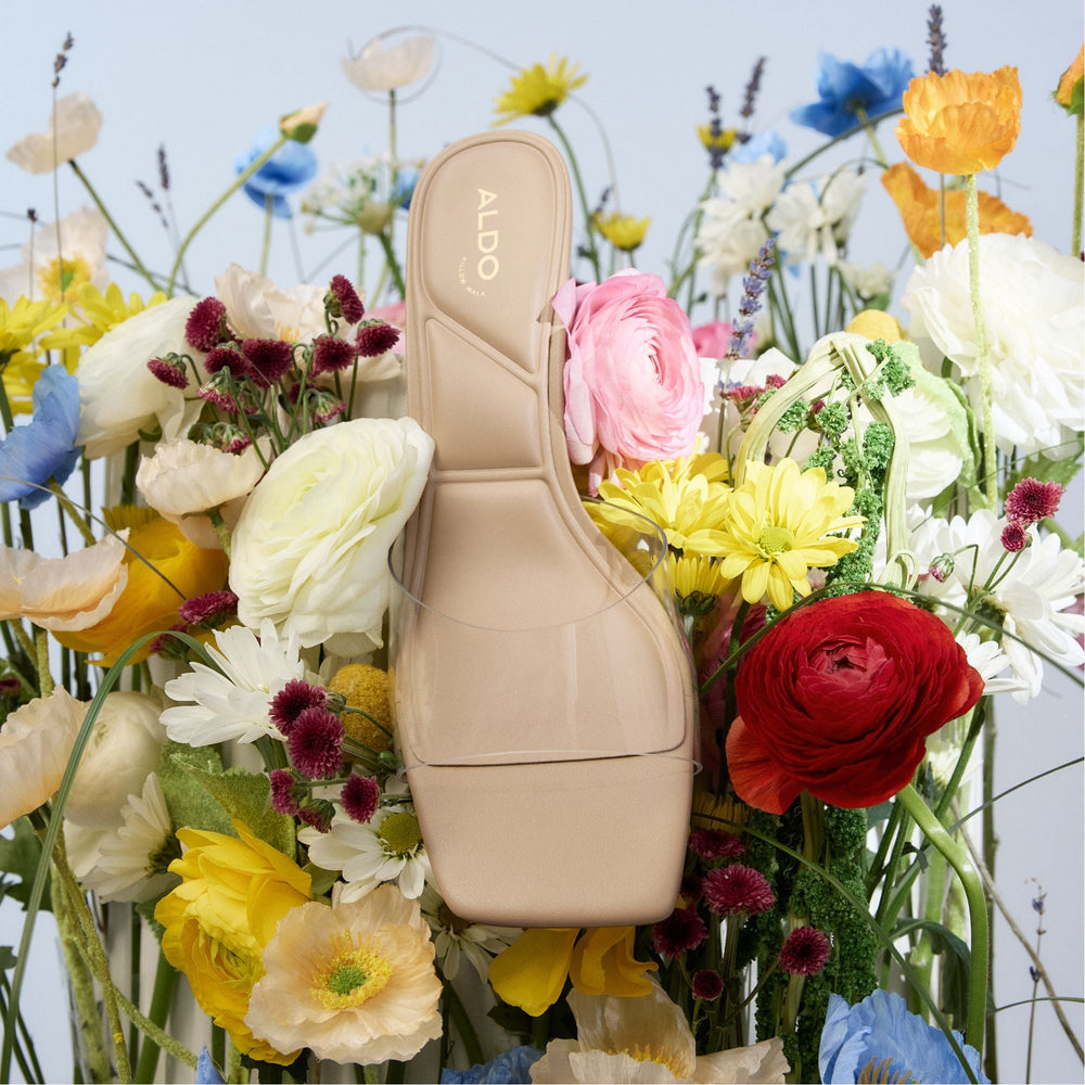 Aldo Enchanting Tan Women's Heeled mules - Heeled mule, Kitten heel