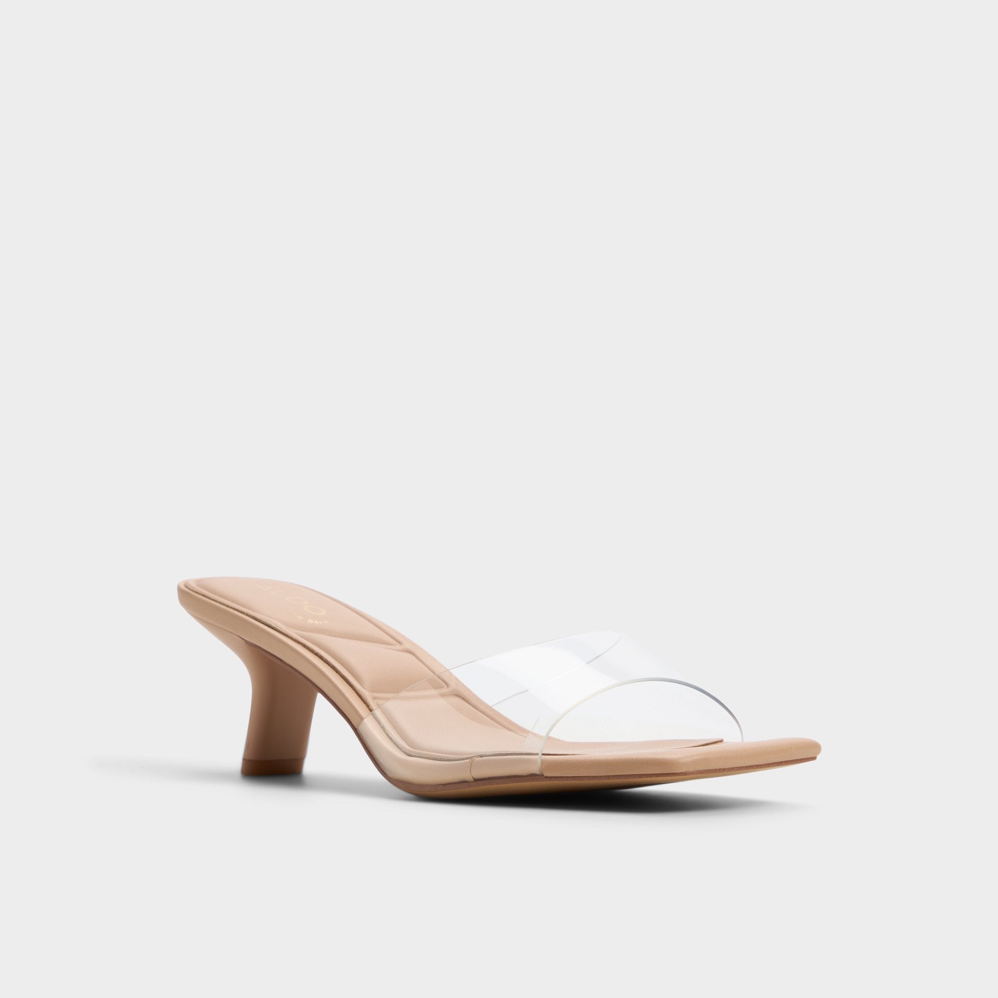 Aldo Enchanting Tan Women's Heeled mules - Heeled mule, Kitten heel
