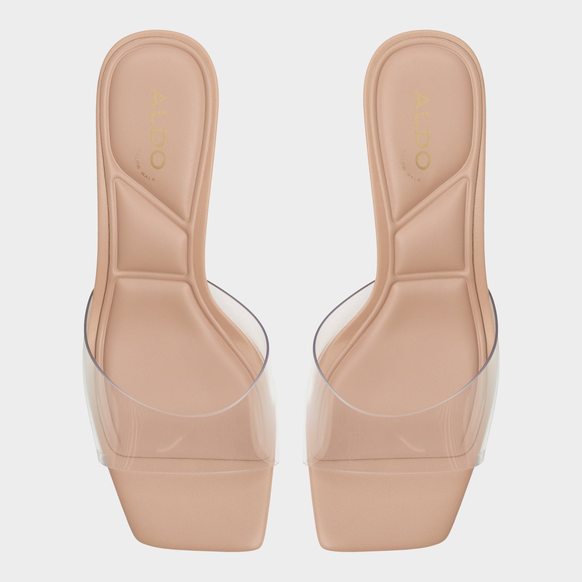 Aldo Enchanting Tan Women's Heeled mules - Heeled mule, Kitten heel