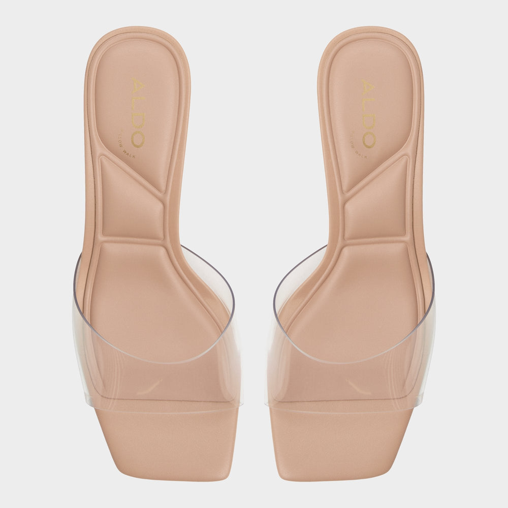 Aldo Enchanting Tan Women's Heeled mules - Heeled mule, Kitten heel