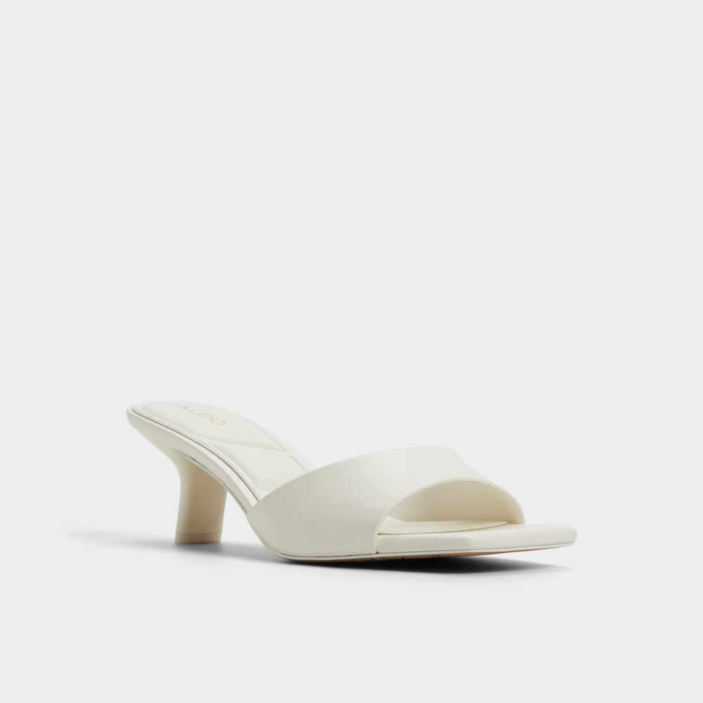 Aldo Enchanting White Women's Heeled mules - Heeled mule, Kitten heel