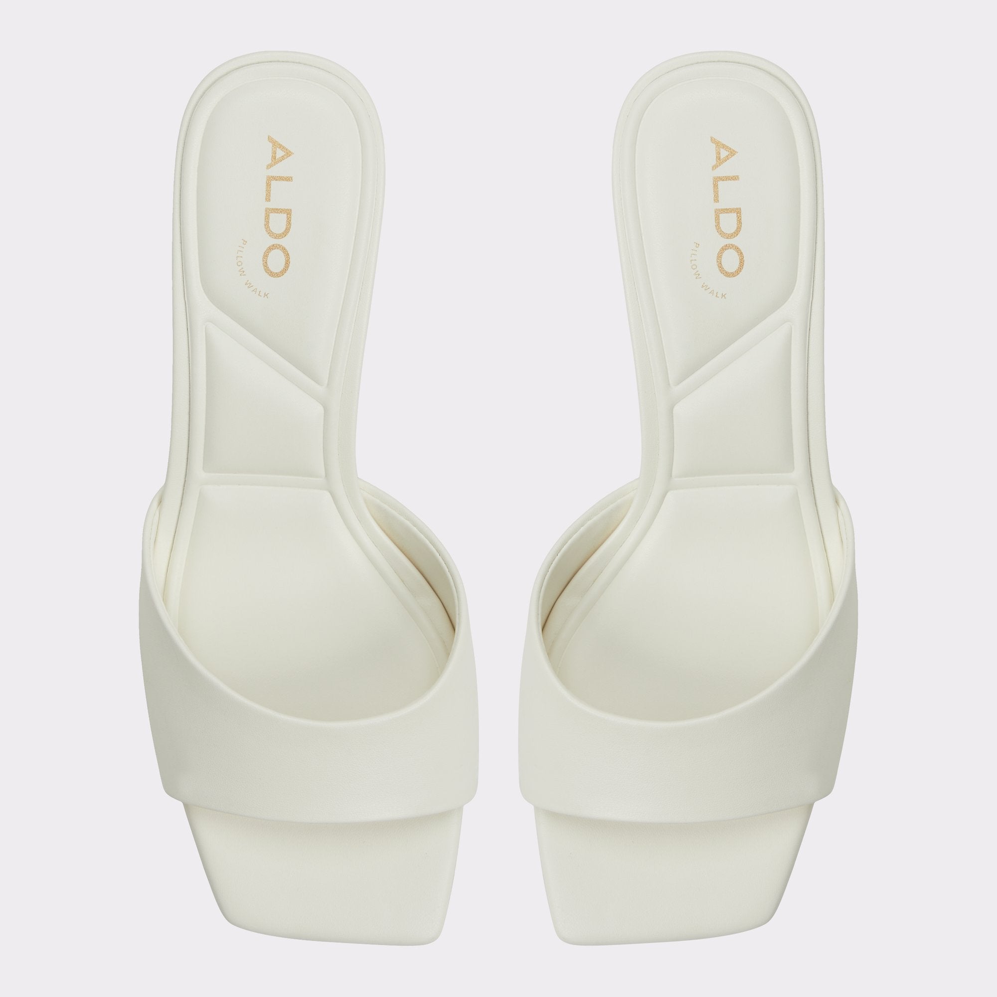 Aldo Enchanting White Women's Heeled mules - Heeled mule, Kitten heel