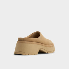 Aldo Academia Beige Women's Cold Weather Shoes - Heeled mule, Lug sole