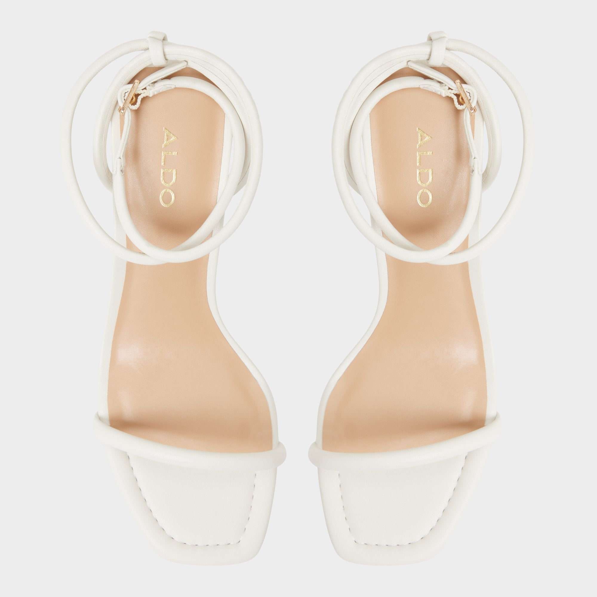 Aldo Demmi White Women's Strappy sandals - , Kitten heel