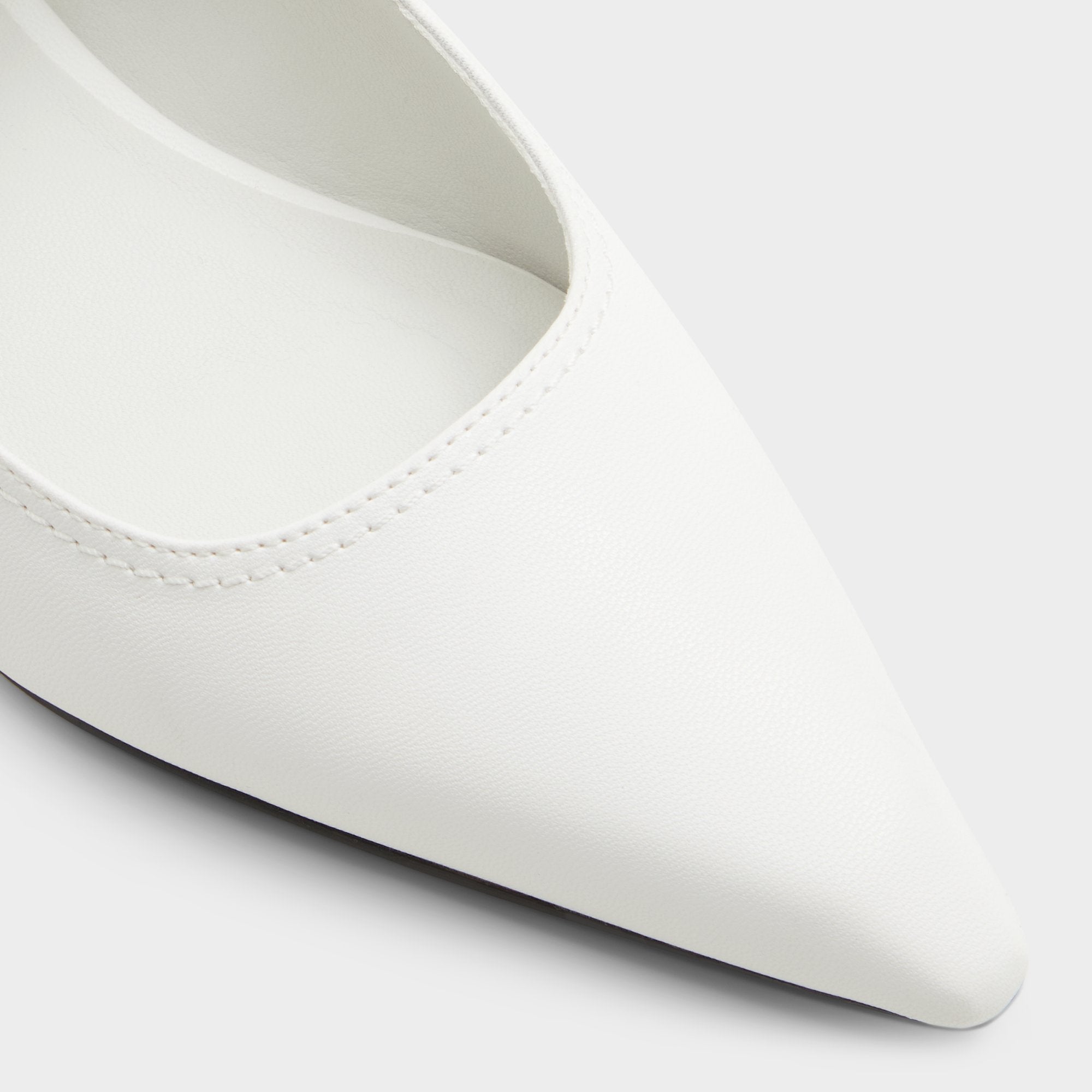 Aldo Kellya White Women's Slingbacks - Sling back high heel, Kitten heel