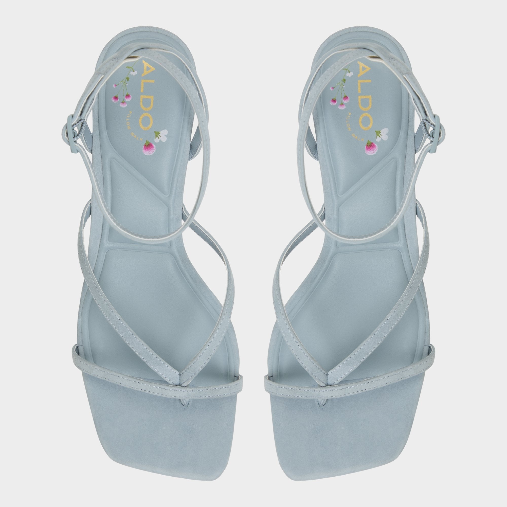 Aldo Soffie Other Blue Women's Strappy sandals - Strappy heeled sandal, Kitten heel