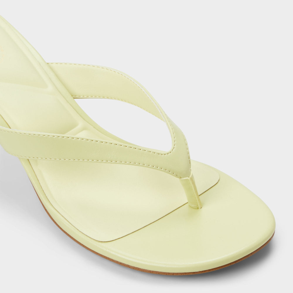 Aldo Jump Other Yellow Women's Strappy sandals - Heeled flip flop, Kitten heel