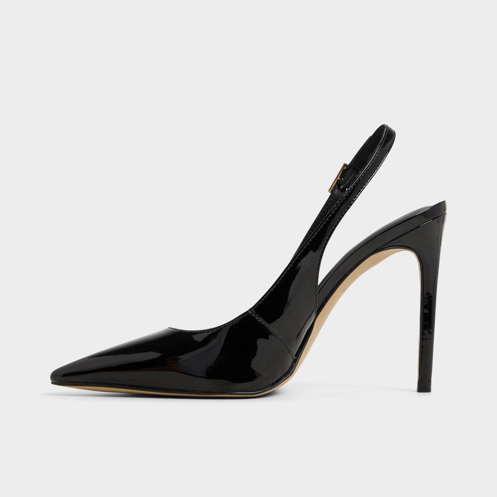 Aldo Stessysling Black Women's Pumps - Sling back high heel, Stiletto heel