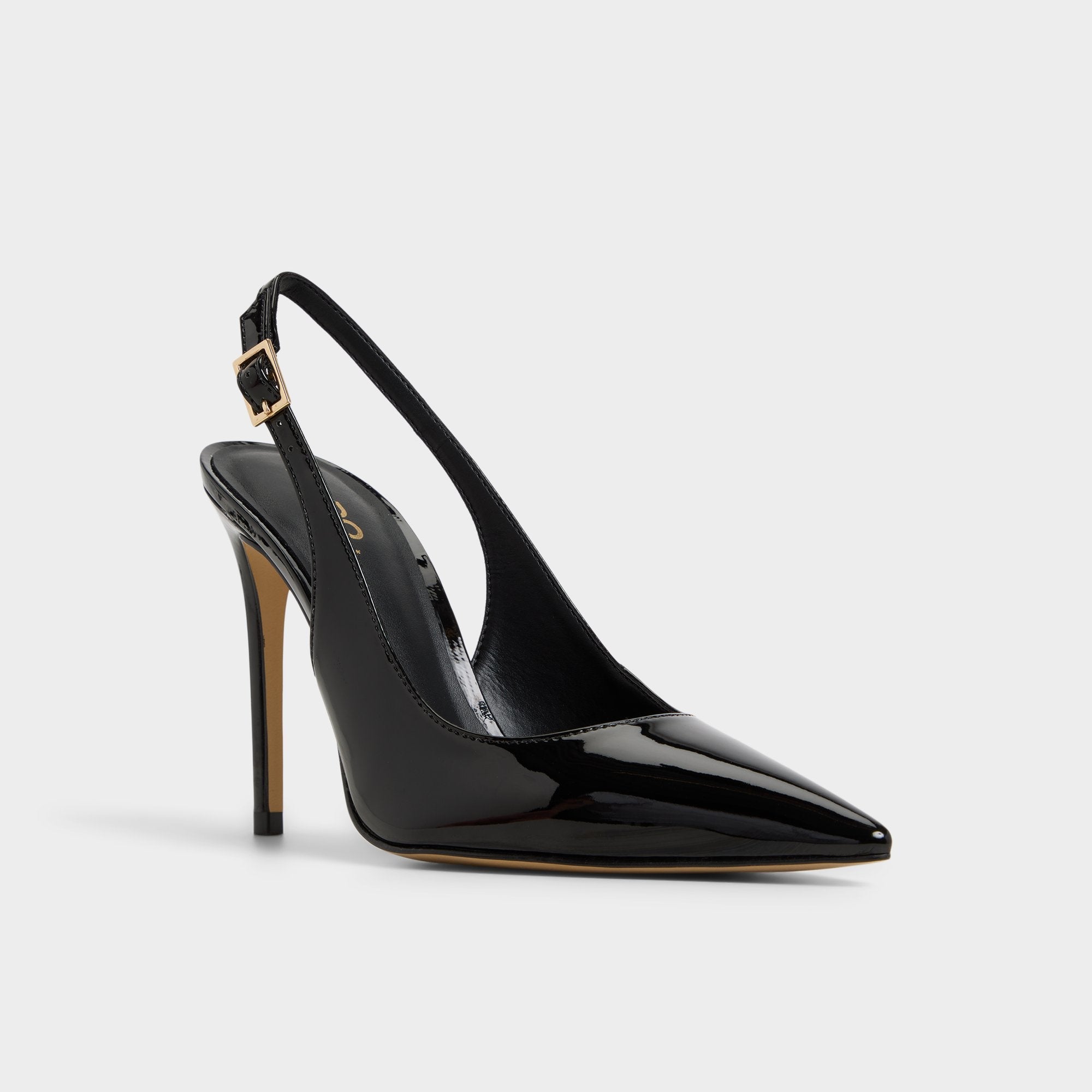 Aldo Stessysling Black Women's Pumps - Sling back high heel, Stiletto heel
