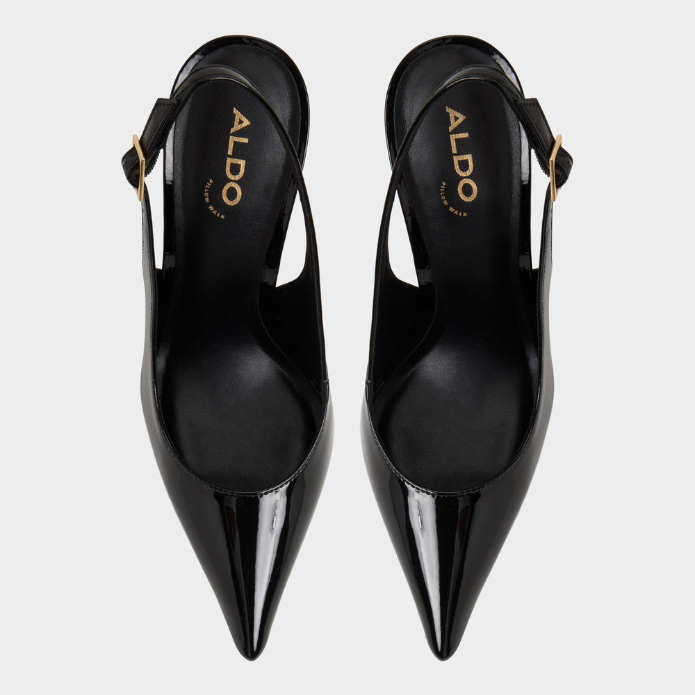 Aldo Stessysling Black Women's Pumps - Sling back high heel, Stiletto heel