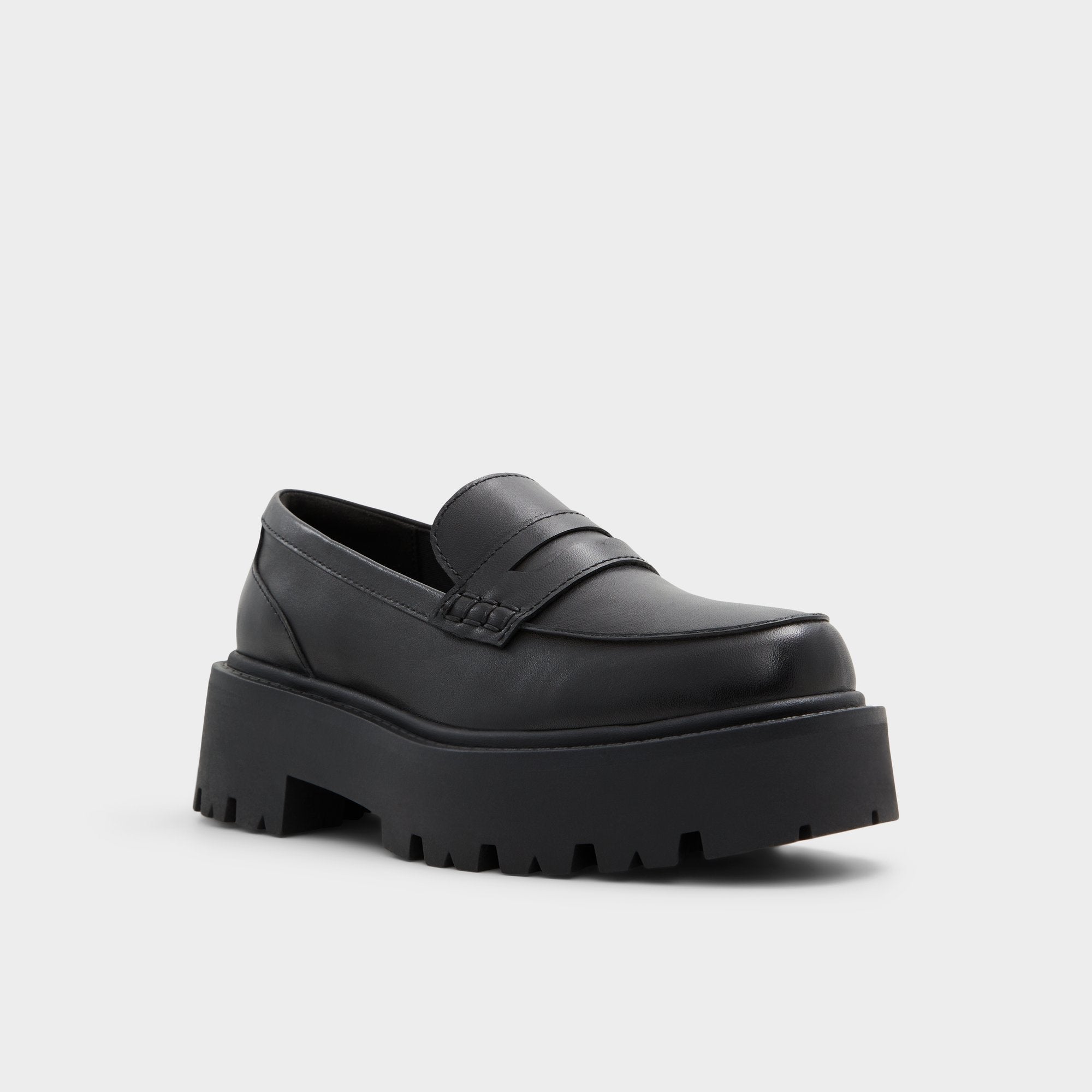 Aldo Cadaycia Black Women's Loafers & Oxfords - Loafer, Lug sole