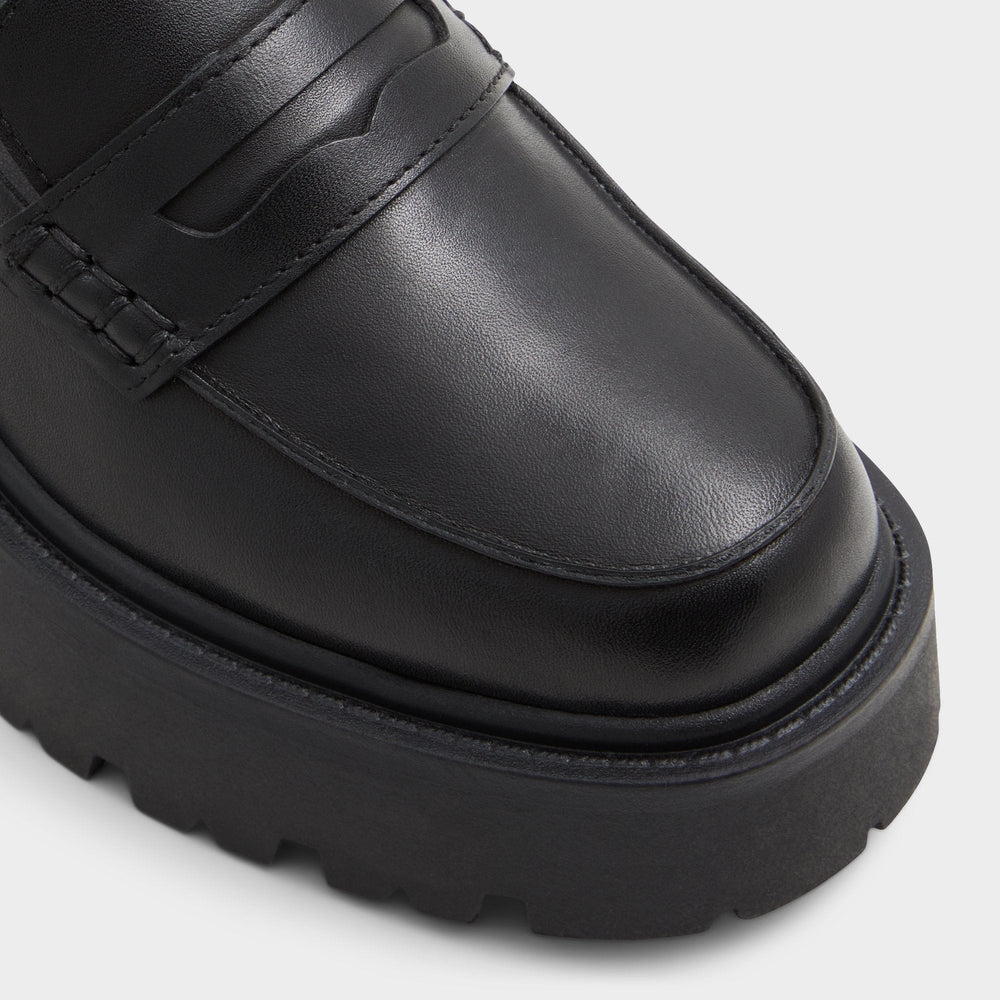 Aldo Cadaycia Black Women's Loafers & Oxfords - Loafer, Lug sole