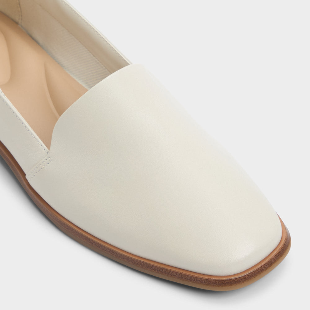 Aldo Caraelia White/Bone Women's Loafers & Oxfords - Loafer