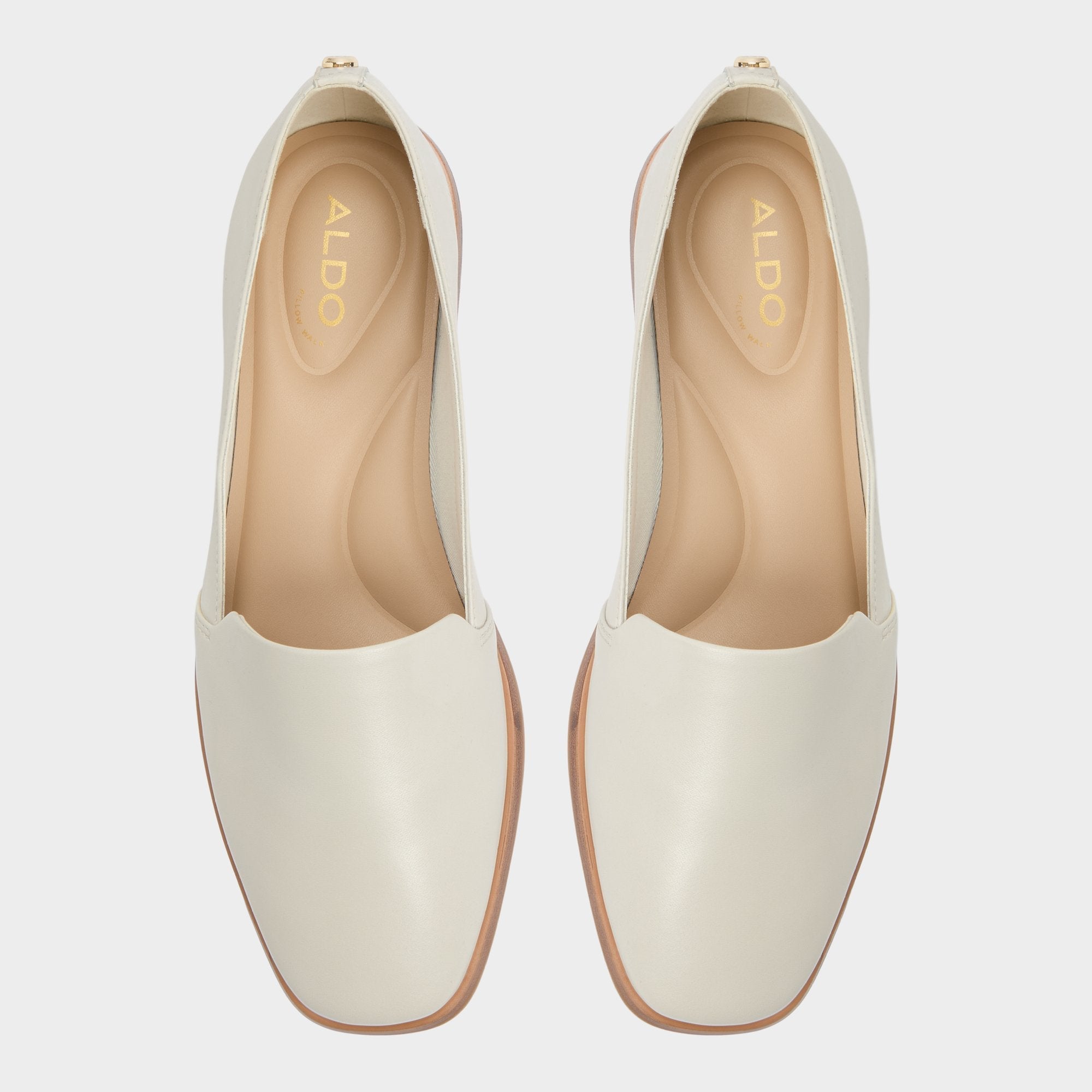 Aldo Caraelia White/Bone Women's Loafers & Oxfords - Loafer