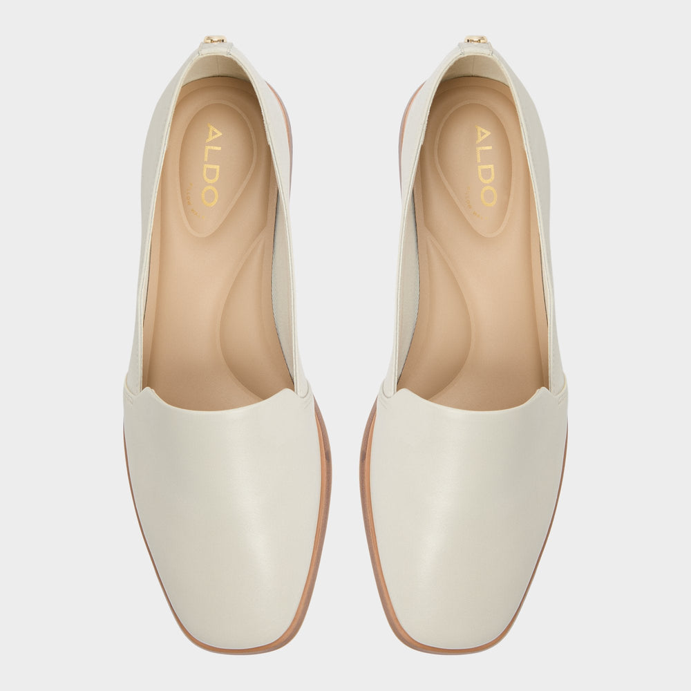 Aldo Caraelia White/Bone Women's Loafers & Oxfords - Loafer