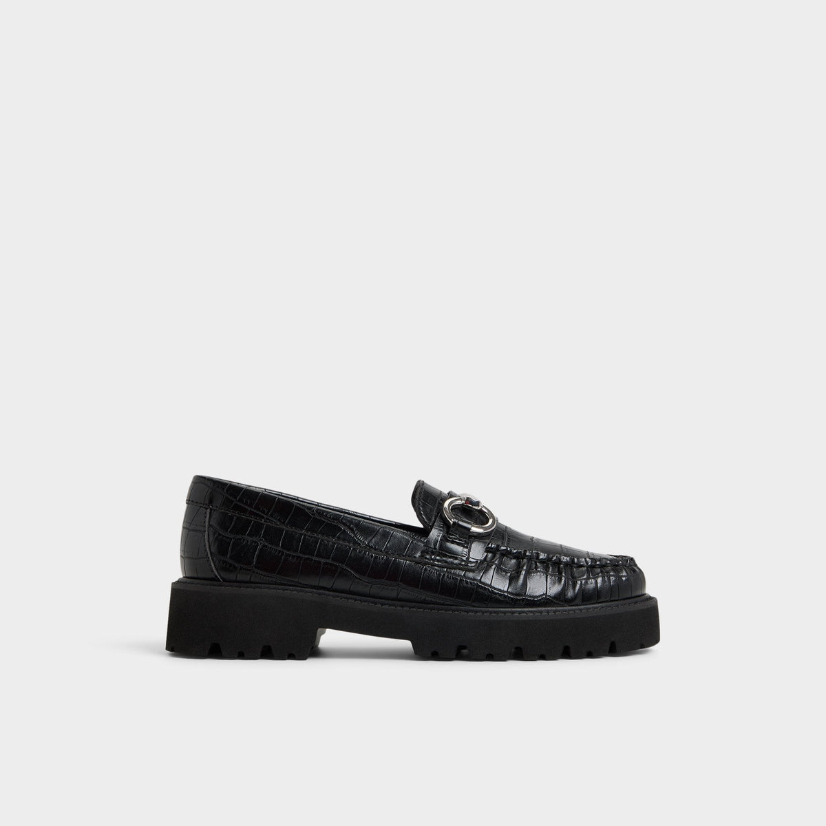 Aldo Danrose Black Women's Loafers & Oxfords - Loafer, Lug sole
