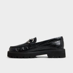 Aldo Danrose Black Women's Loafers & Oxfords - Loafer, Lug sole
