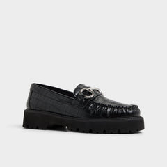 Aldo Danrose Black Women's Loafers & Oxfords - Loafer, Lug sole