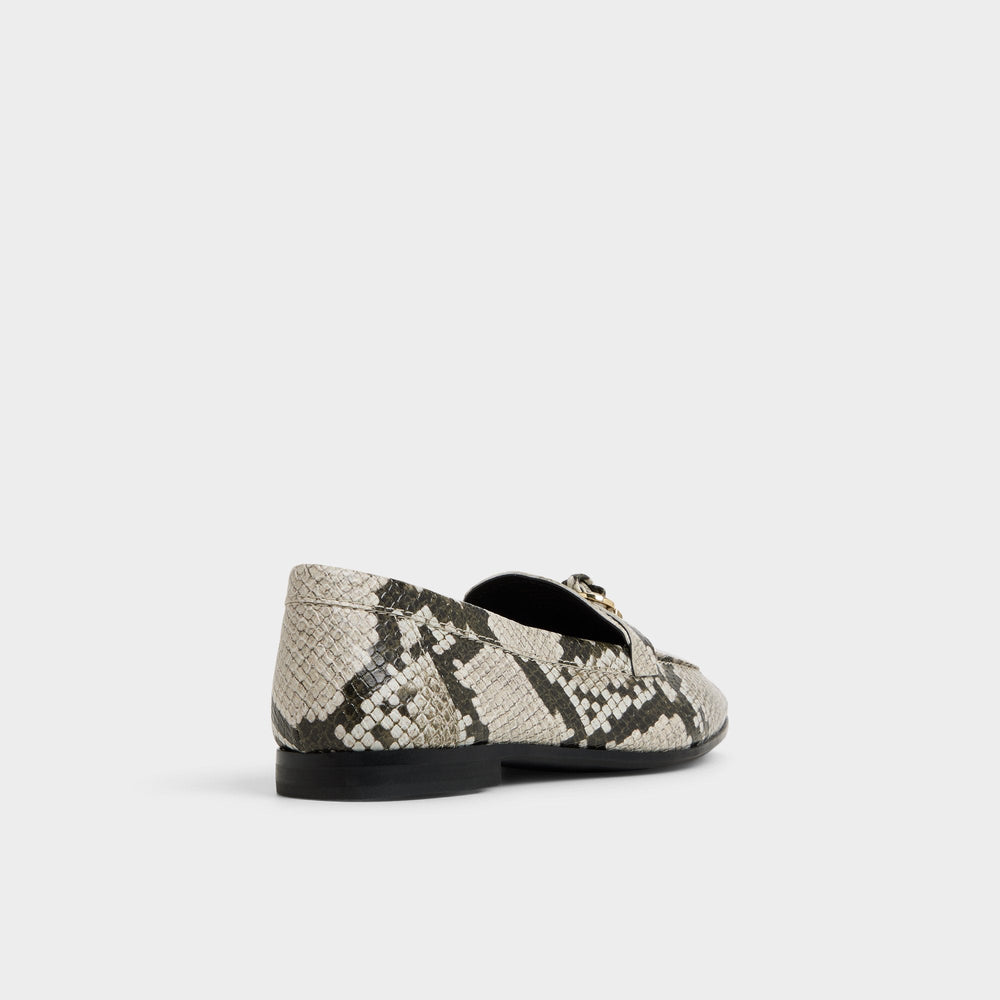 Aldo Ybilide White/Black Women's Loafers & Oxfords - Loafer