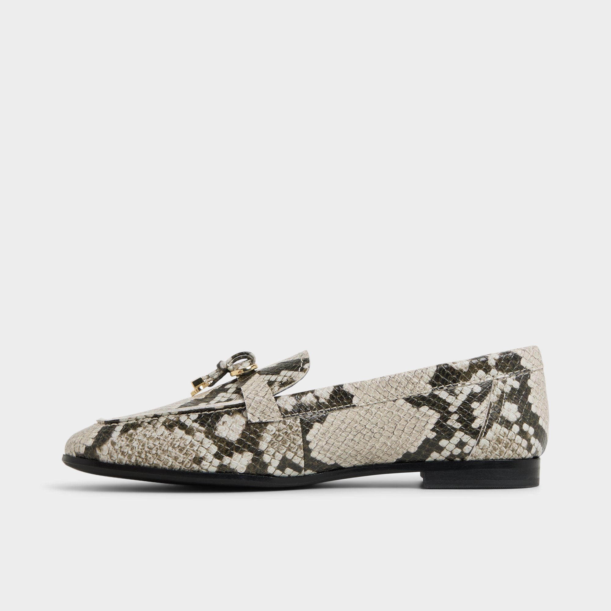 Aldo Ybilide White/Black Women's Loafers & Oxfords - Loafer