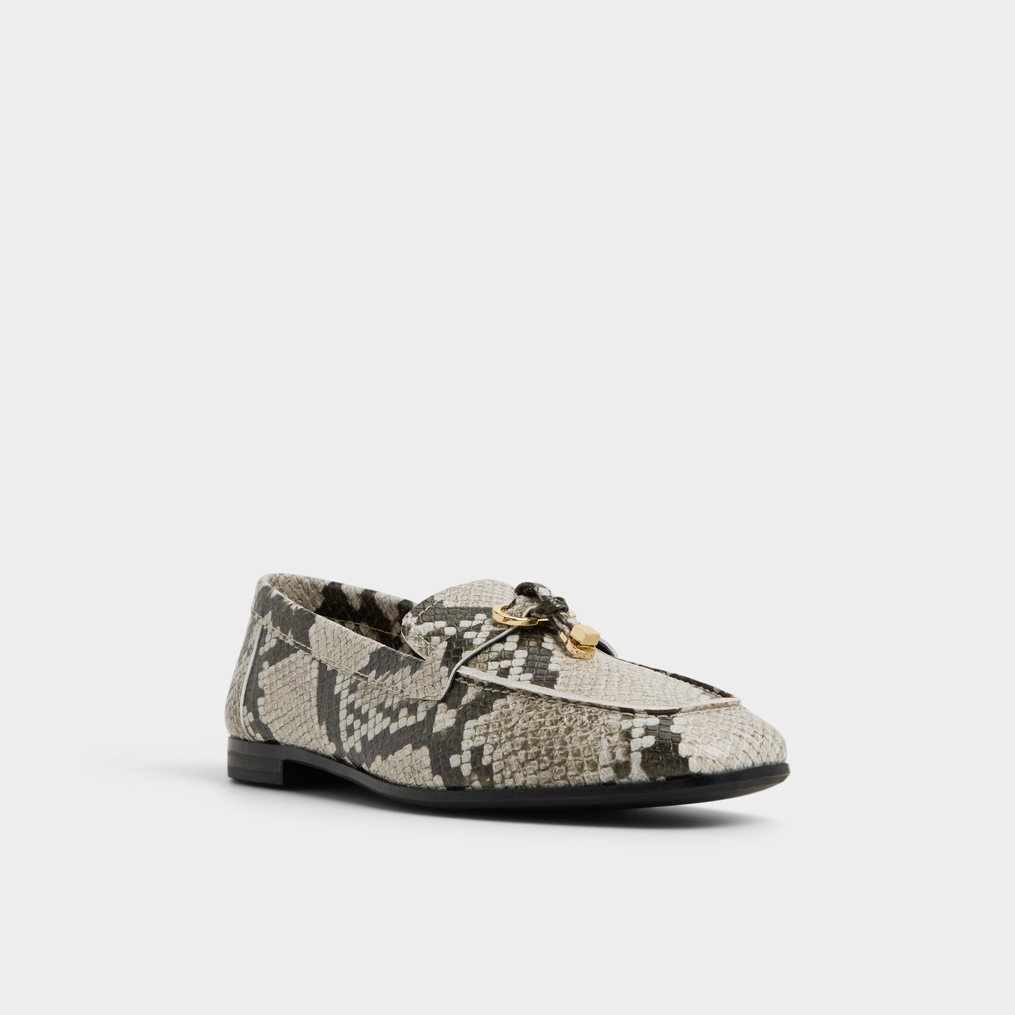 Aldo Ybilide White/Black Women's Loafers & Oxfords - Loafer