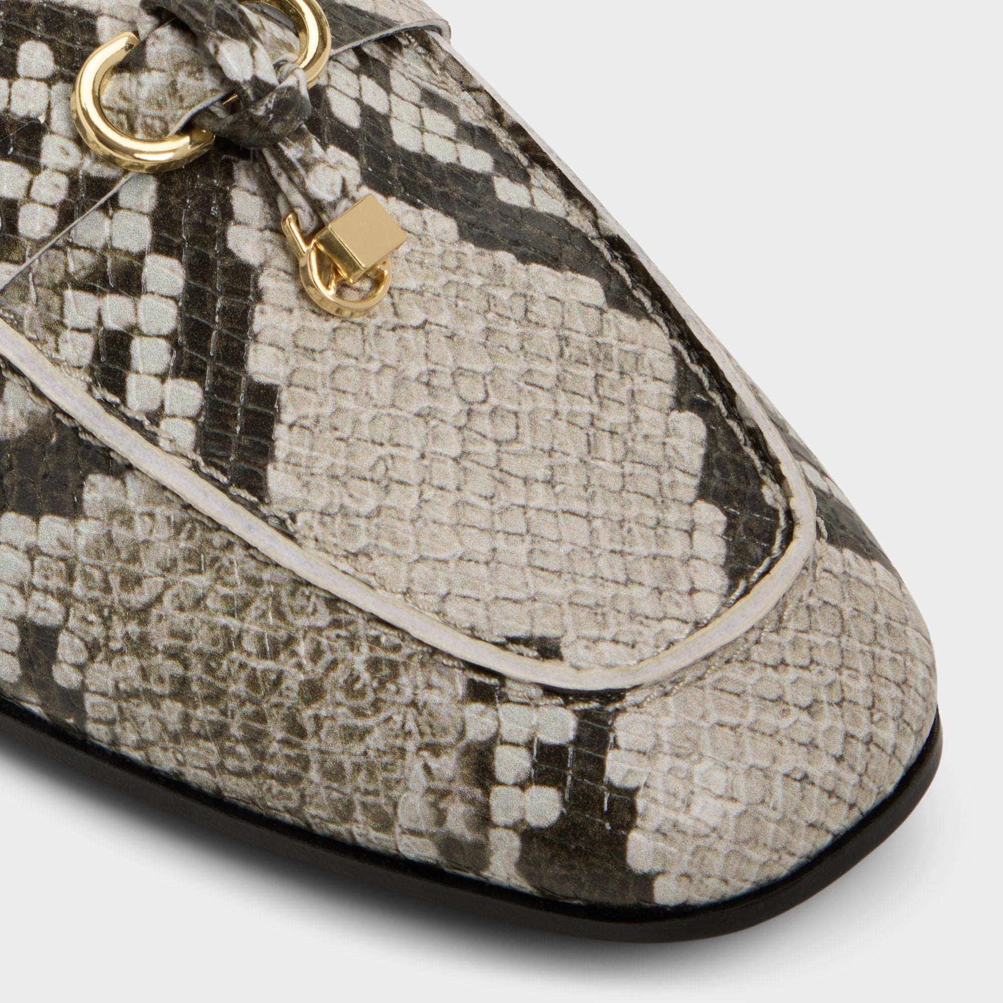 Aldo Ybilide White/Black Women's Loafers & Oxfords - Loafer