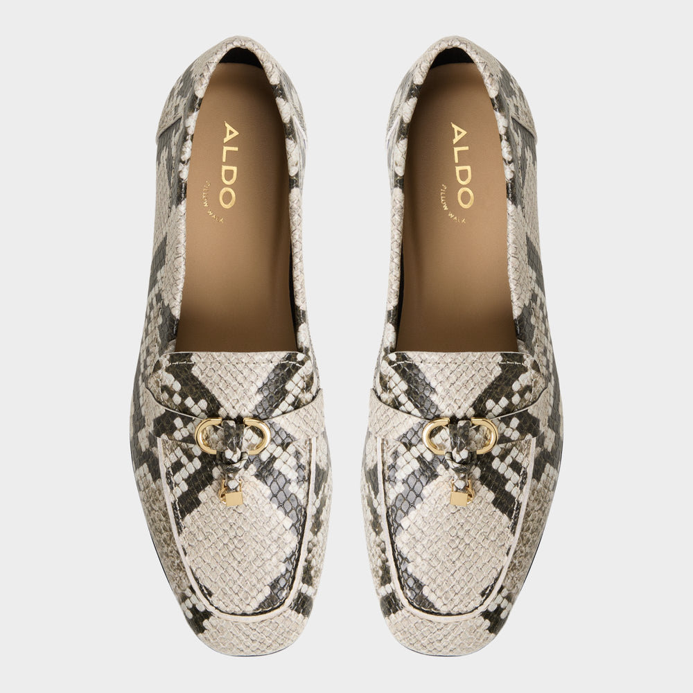 Aldo Ybilide White/Black Women's Loafers & Oxfords - Loafer