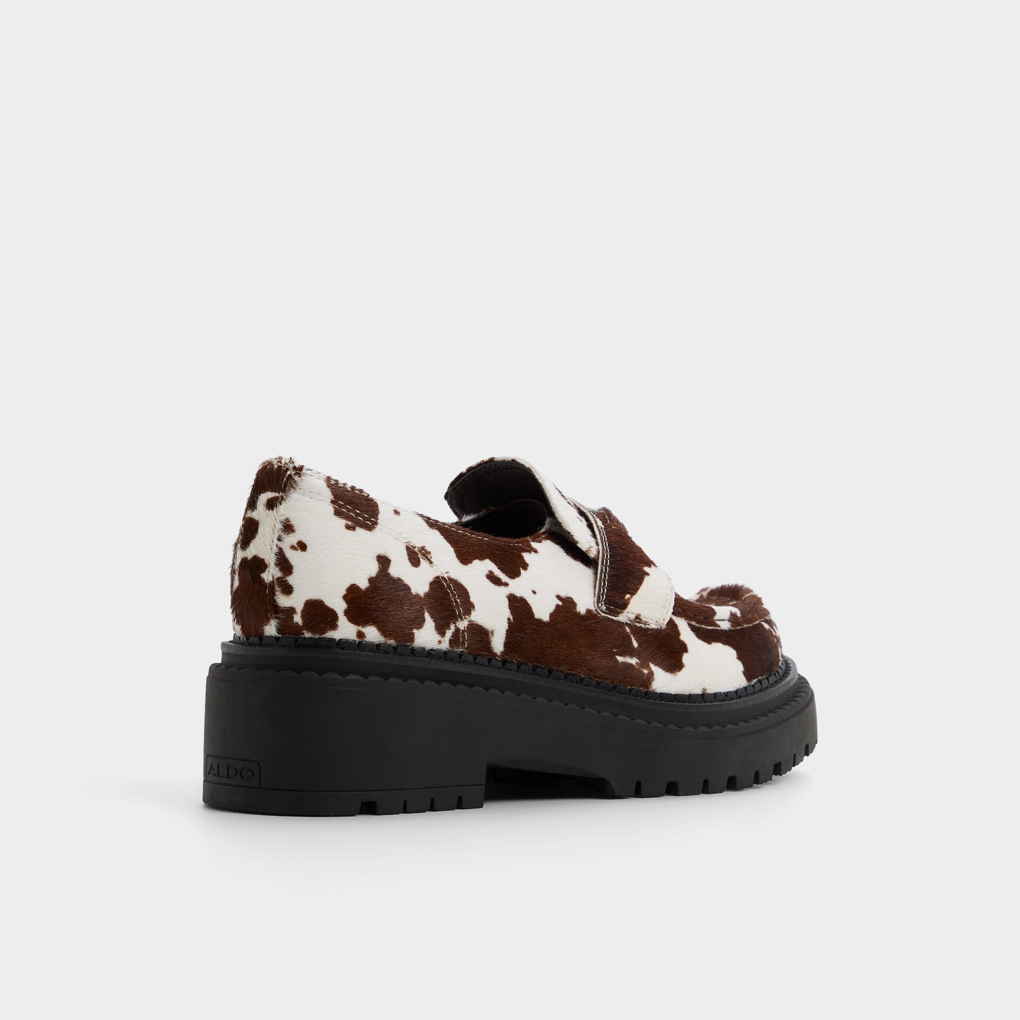 Aldo Miravelle in Open Brown - Loafer, Lug sole