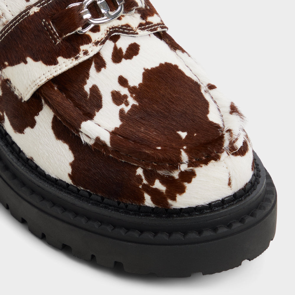 Aldo Miravelle in Open Brown - Loafer, Lug sole