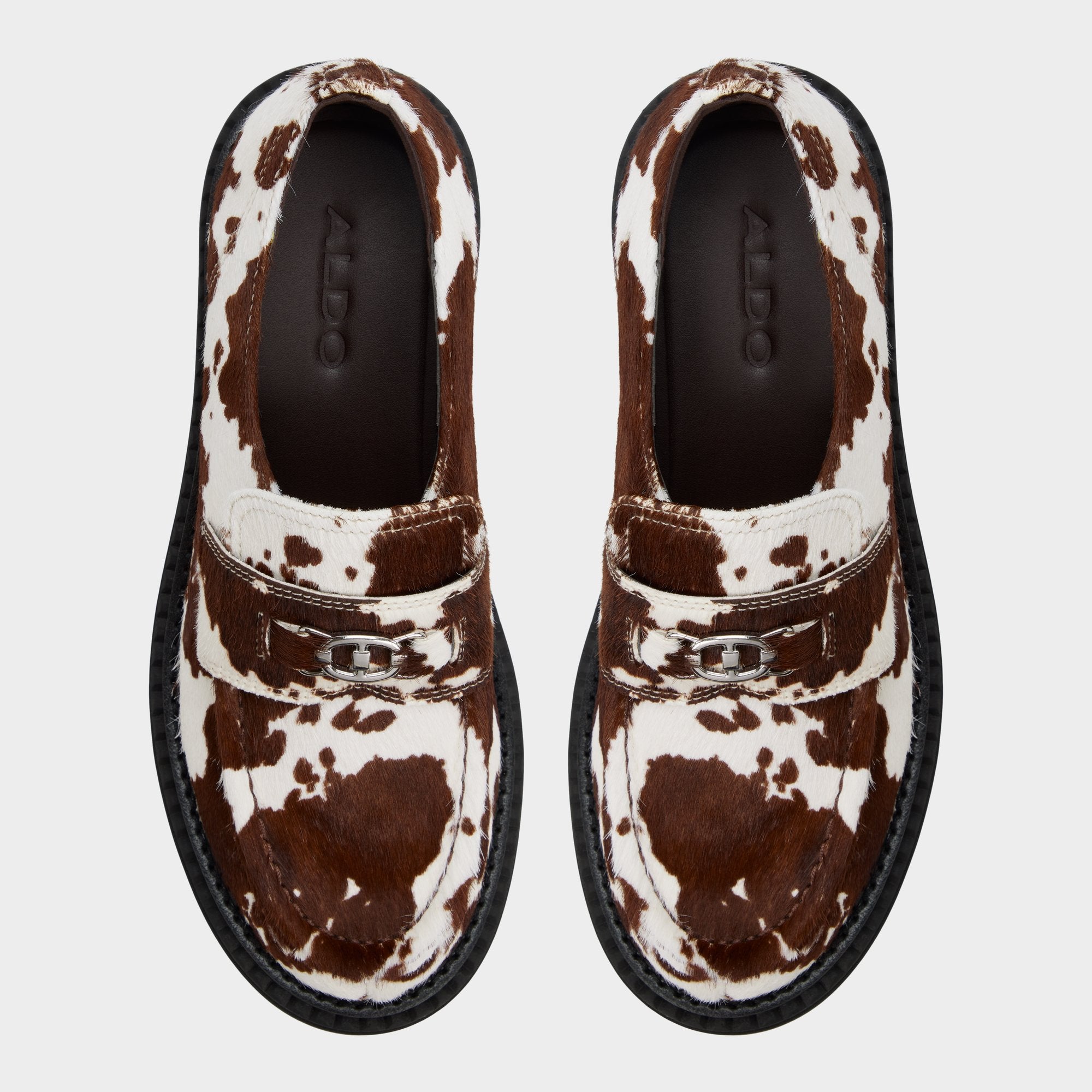 Aldo Miravelle in Open Brown - Loafer, Lug sole