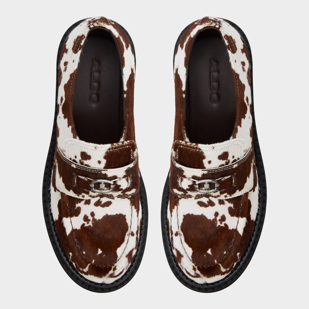 Aldo Miravelle in Open Brown - Loafer, Lug sole