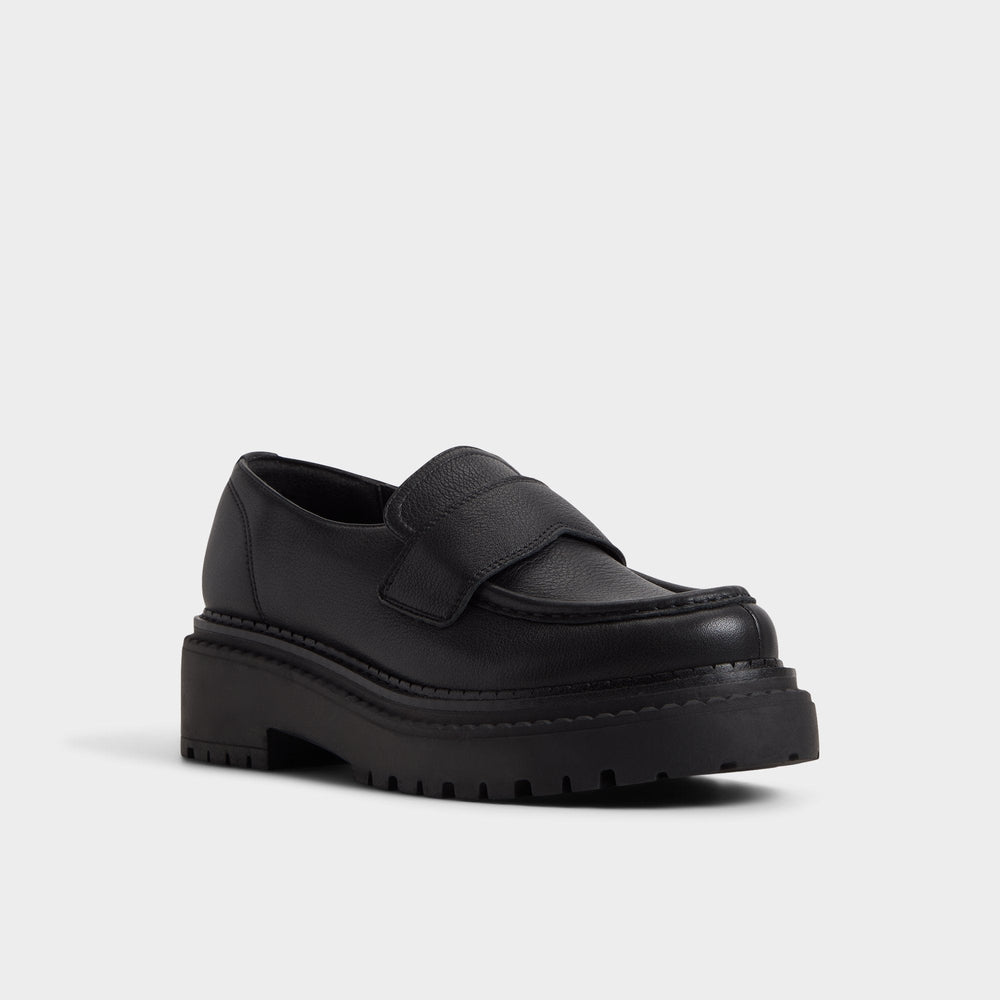 Aldo Miravella in Black - Loafer, Lug sole