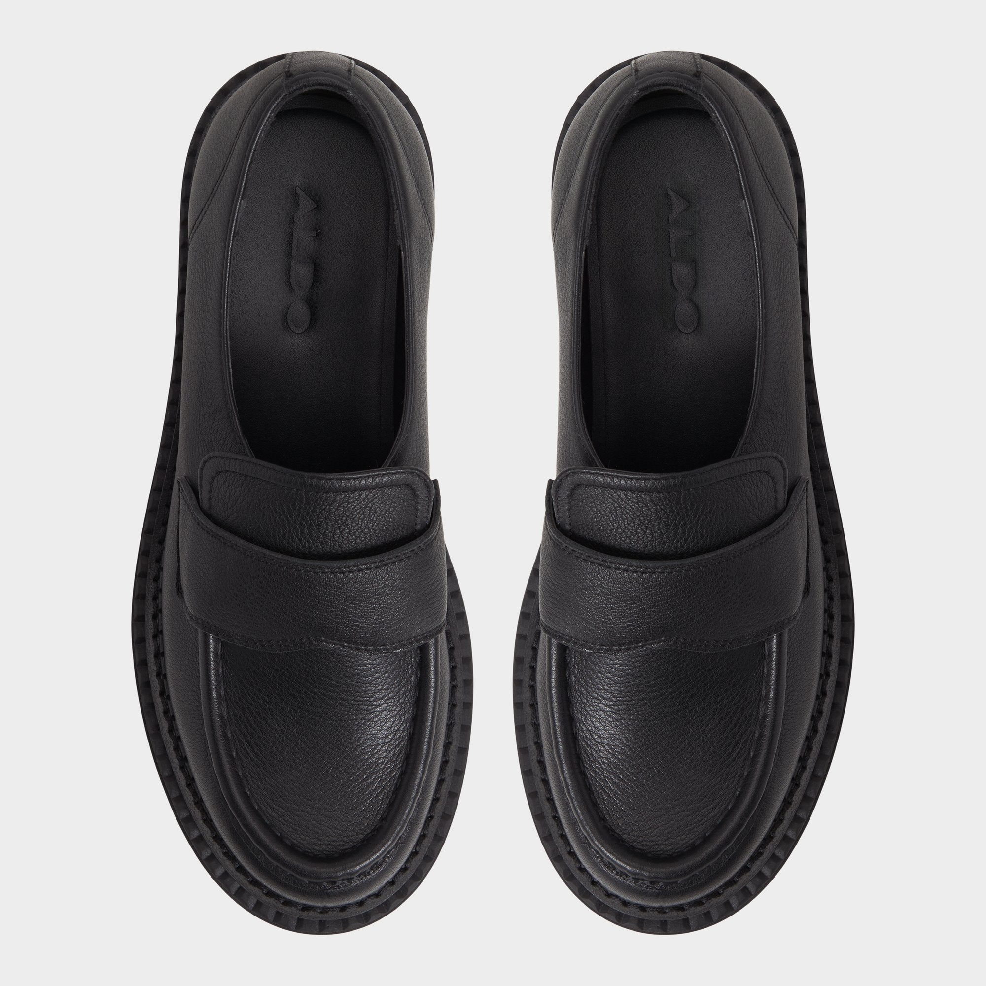 Aldo Miravella in Black - Loafer, Lug sole