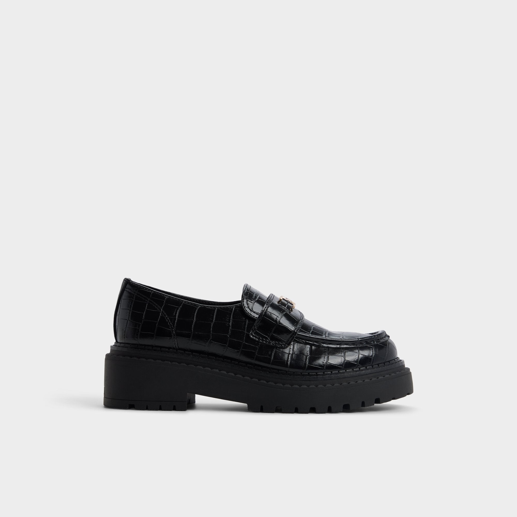 Aldo Miravelle in Black - Loafer, Lug sole