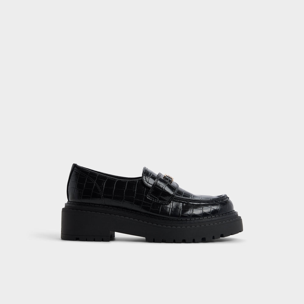 Aldo Miravelle in Black - Loafer, Lug sole