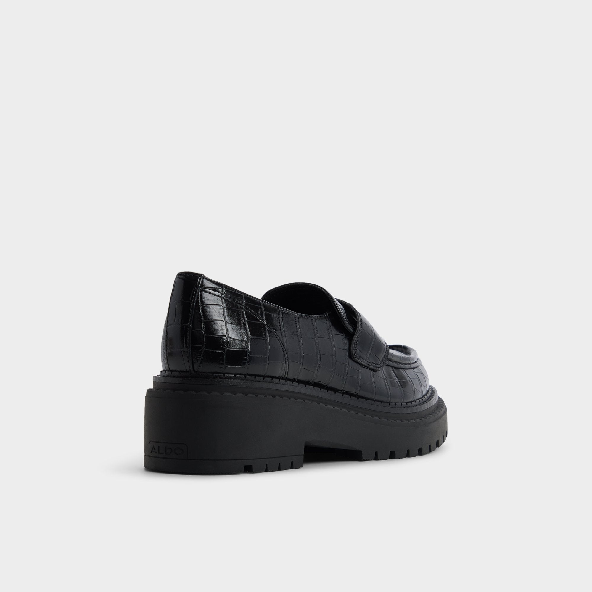 Aldo Miravelle in Black - Loafer, Lug sole