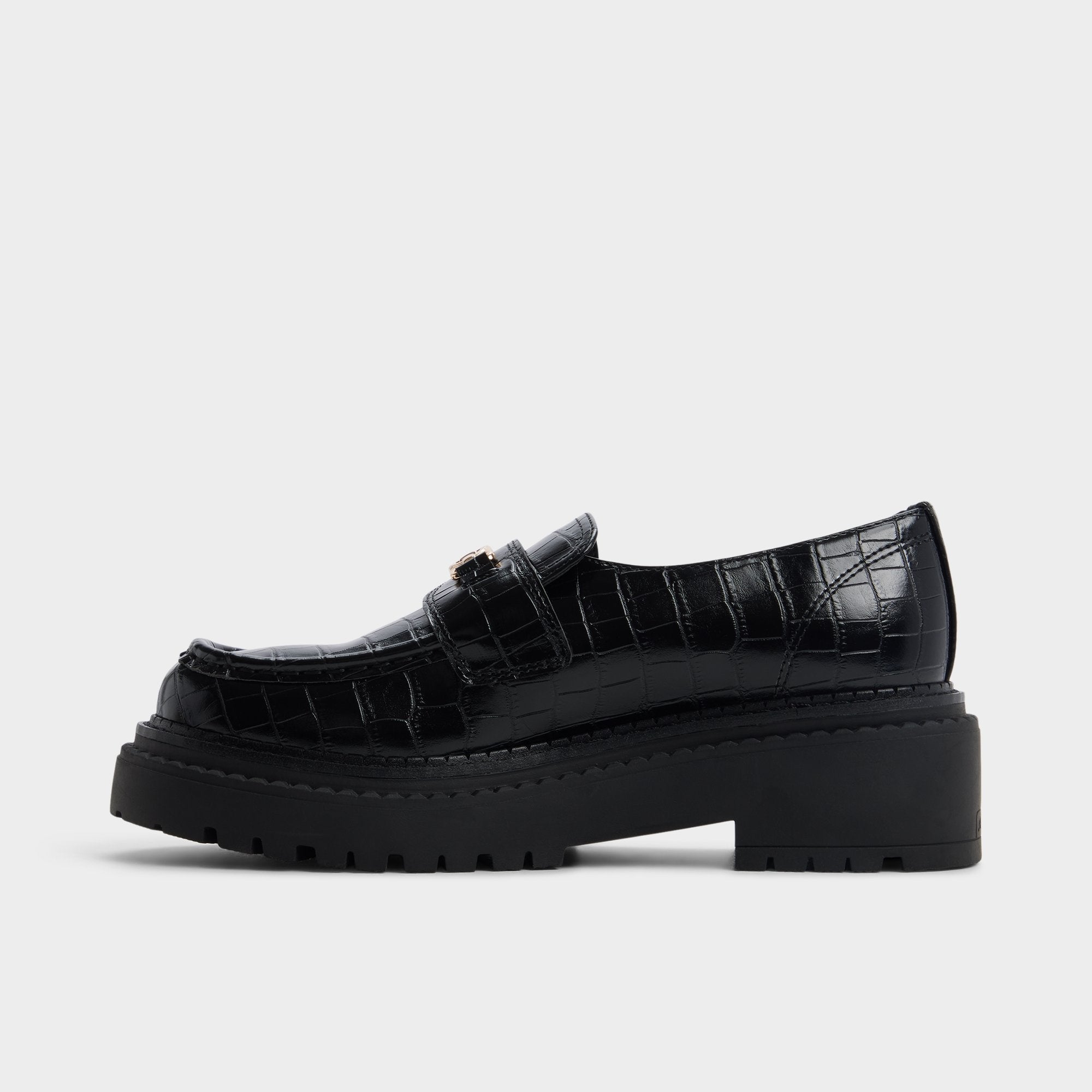 Aldo Miravelle in Black - Loafer, Lug sole