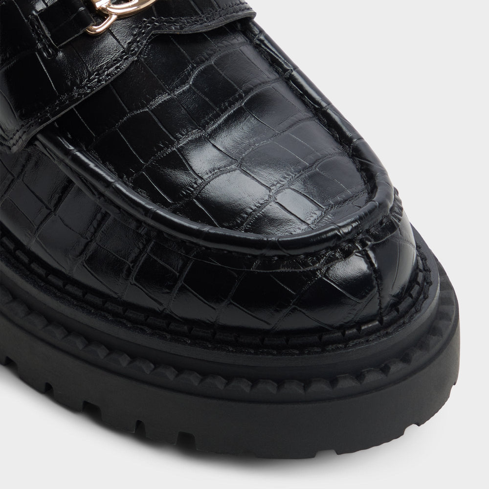 Aldo Miravelle in Black - Loafer, Lug sole